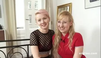 Dirty blonde girls have intense lesbian sex