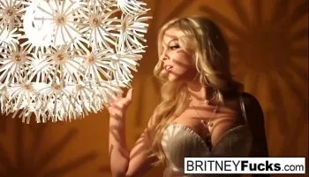Sexy blonde gets naughty solo action