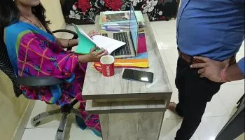 Horny indian babe gets fucked hard by office boy