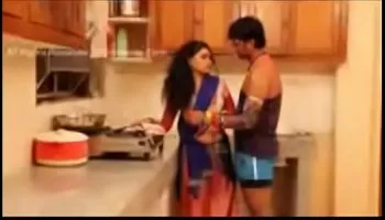 Indian sexy housewife gets hardcore fucked in kitchen